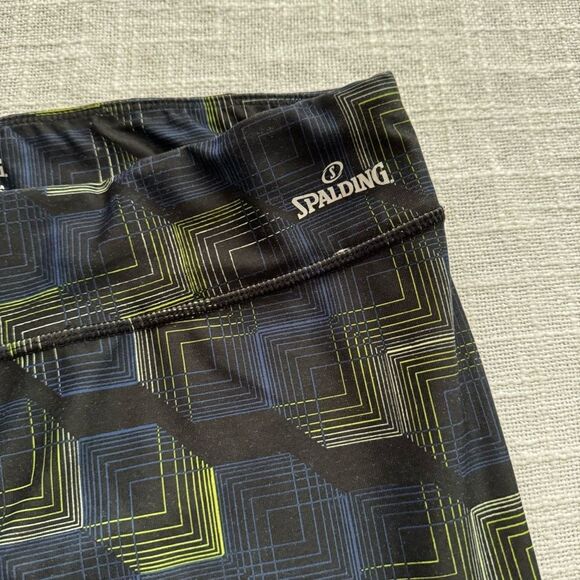 Spalding Athletic Workout Legging Yoga Running SZ PL - Picture 4 of 13